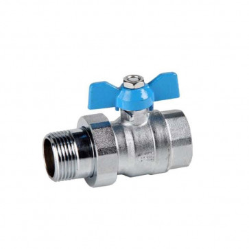 Threaded ball valve for water with an American GENEBRE 3046 DN25